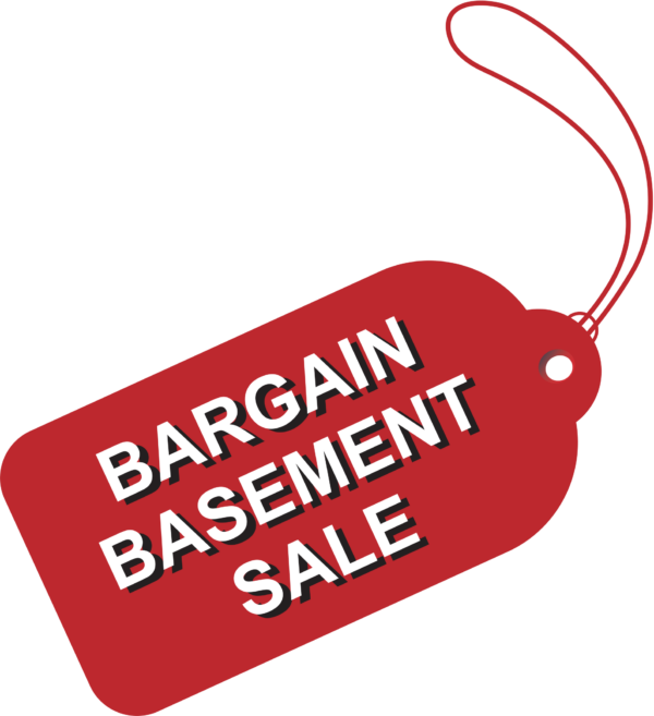 Fundraisers’ Bargain Basement Sale